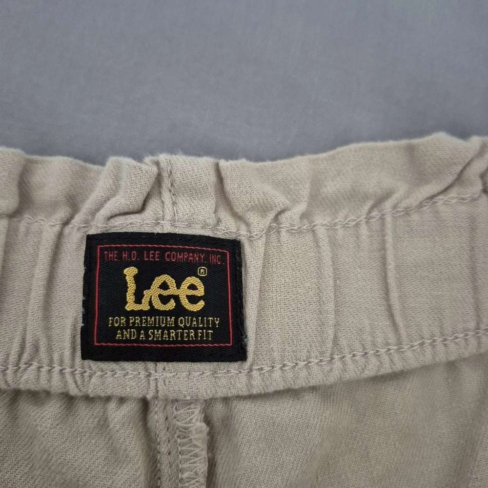 Striped and Solid Tan Shorts 2 In Set